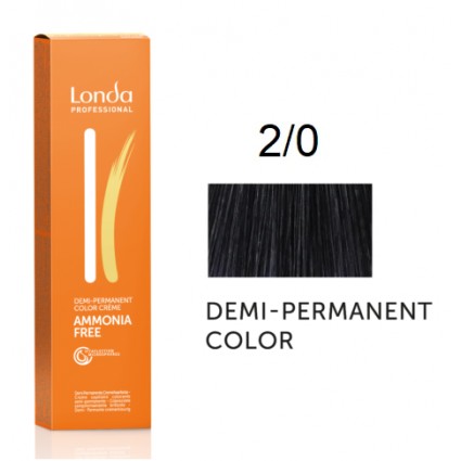 Крем-фарба Londa Professional без аміаку 2/0 Чорний 60 мл.