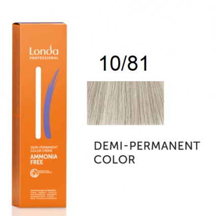 Крем-фарба Londa Professional без аміаку 10/81 Блонд перламутрово - попелястий 60 мл.