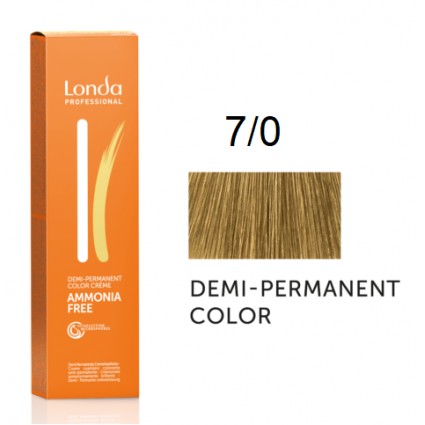 Крем-фарба Londa Professional без аміаку 7/0 Середній блондин 60 мл.