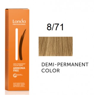 Крем-фарба Londa Professional без аміаку 8/71 Світлий блондин коричнево-попелястий 60 мл