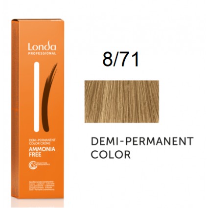 Крем-фарба Londa Professional без аміаку 8/71 Світлий блондин коричнево-попелястий 60 мл