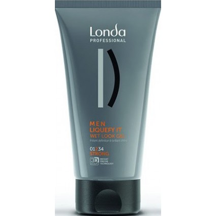 Гель з ефектом мокрого волосся сильної фіксації Londa Professional Men Liquefy It 150 мл Гель з ефектом мокрого волосся сильної фіксації Londa Professional Men Liquefy It 150 мл