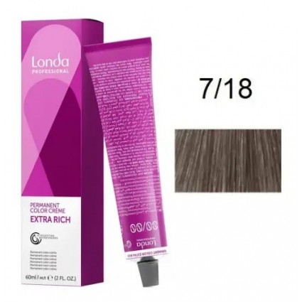 Крем-фарба для волосся Londacolor 7/18 Смажений мигдаль 60 мл