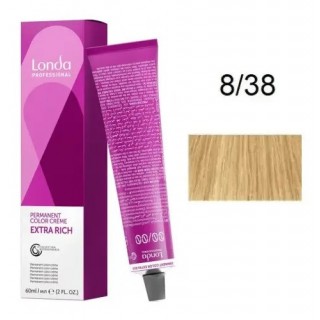 Крем-фарба для волосся Londacolor 8/38 Світлий блондин золотисто перлинний 60 мл