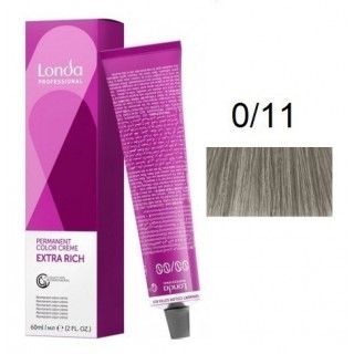 Крем-фарба для волосся Londacolor 0/11 Інтенсивний попелястий 60 мл