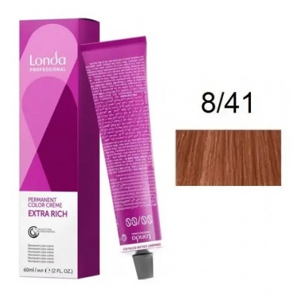 Крем-фарба для волосся Londacolor 8/41 Світлий блондин мідно-попелястий 60 мл