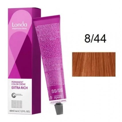 Крем-фарба для волосся Londacolor 8/44 Світлий блондин інтенсивно-мідний 60 мл