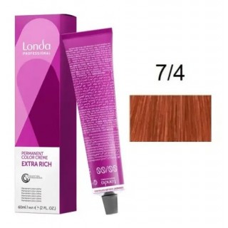 Крем-фарба для волосся Londacolor 7/4 Середній мідний блонд 60 мл