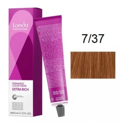 Крем-фарба для волосся Londacolor 7/37 Блонд золотисто-коричневий 60 мл