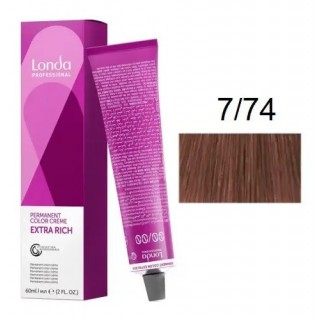 Крем-фарба для волосся Londacolor 7/74 Блонд коричневий 60 мл.