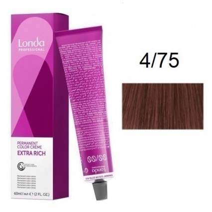 Крем-фарба для волосся Londacolor 4/75 Шатен коричневий 60 мл.