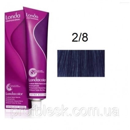 Крем-краска для волос Londacolor 2/8 Сине-черный 60 мл Крем-краска для волос Londacolor 2/8 Сине-черный 60 мл