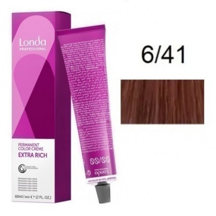 Крем-фарба для волосся Londacolor 6/41 Темний блондин мідно-попелястий 60 мл