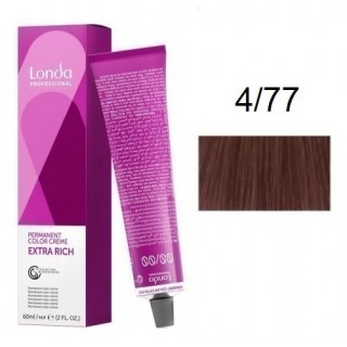 Крем-фарба для волосся Londacolor 4/77 Середньо-коричневий інтенсивно-коричневий 60 мл