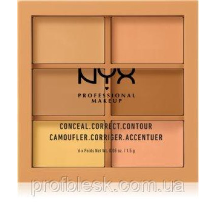 NYX Палетка д/корректировки №02 (Medium) 6*1,5 г