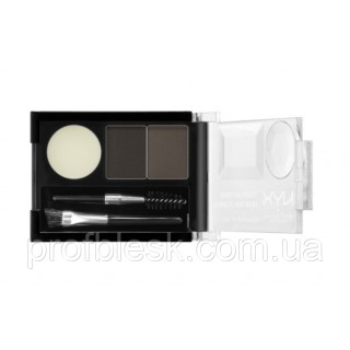 NYX Набор д/бровей Eyebrow Cake Powder №2 (Dark brown) 2,65 г