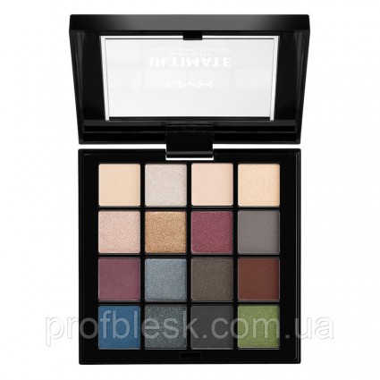 NYX Палетка теней Ultimate №1 (Smokey & Highlight) 16*0.83 г