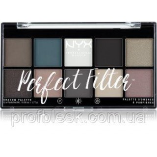 NYX Палетка теней Perfect Filter Shadow Palette Gloomy Days 10*1.77г