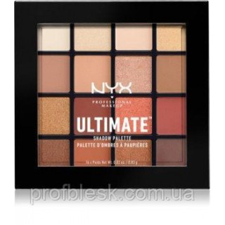 NYX Палетка теней Ultimate №3 (Warm neutrals) 16*0.83 г