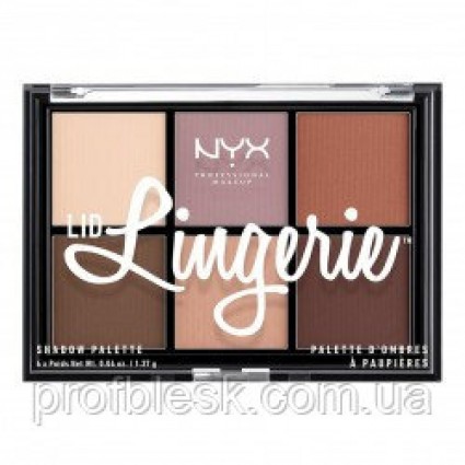 NYX Палетка теней Lid Lingerie №1  6*1,37 г