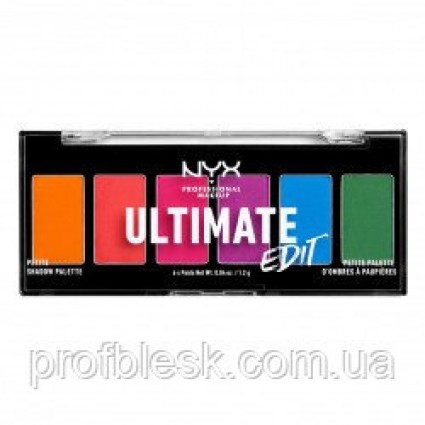 NYX Палетка теней Ultimate Edit №02 (Brights) 6*1.2 г