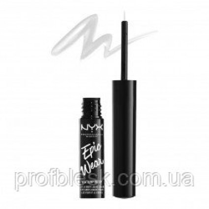 NYX Лайнер д/глаз Epic Wear Liquid Liner №04 (white) 3,5 мл