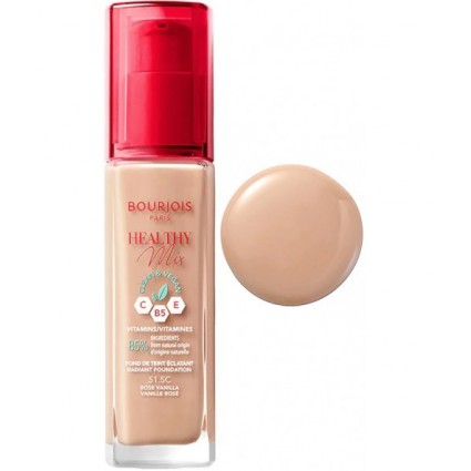 Тональна основа Bourjois Healthy Mix №51.5 rose vanilla 30 мл Тональна основа Bourjois Healthy Mix №51.5 rose vanilla 30 мл