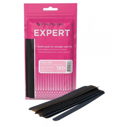 Набір змінних файлів для пилки прямої вузької Staleks Pro Expert 22Е 180 грит 50 штук DFE-22Е-180 Набір змінних файлів для пилки прямої вузької Staleks Pro Expert 22Е 180 грит 50 штук DFE-22Е-180
