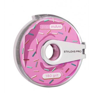 Змінний файл-стрічка у пластиковій котушці Bobbinail Staleks Pro papmAm 180 грит (6 м)