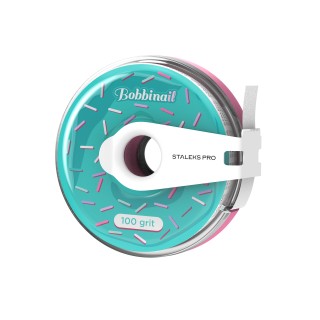 Змінний файл-стрічка білий в пластиковій котушці STALEKS PRO Expert Bobbinail 100 гріт 7 м