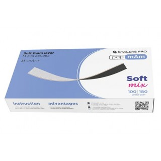 Змінні двосторонні файли papmAm Staleks Mix EXPERT м'яка основа 100/180 грит 25 шт