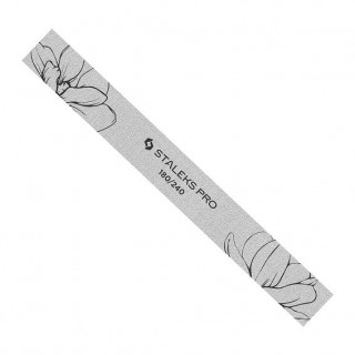 Пилка пряма мінеральна для нігтів Staleks EXPERT 20 180/240 грит 1 шт