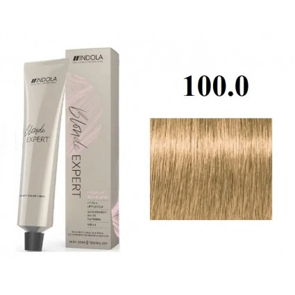 Стійка перманентна крем-фарба indola 100.0 Ультра натуральний блонд Blonde Expert 60 мл