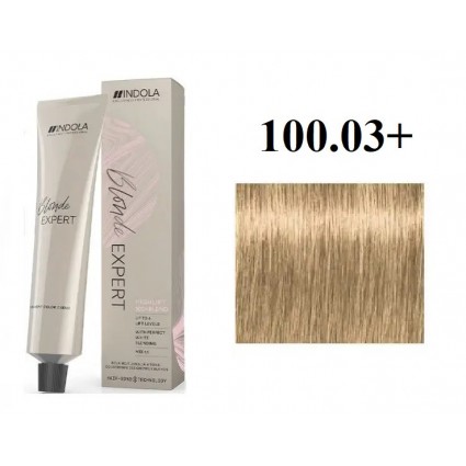 Стійка перманентна крем-фарба indola 100.03+ Ультра натуральний блонд золотистий інтенсивний 60 мл