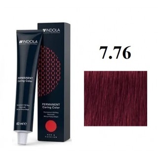 Стійка перманентна крем-фарба indola 7.76 Середній блонд фіолетово-червоний 60 мл