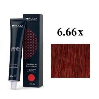 Стійка перманентна крем-фарба indola 6.66 х Русявий екстра червоний 60 мл