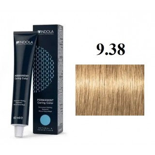 Стійка перманентна крем-фарба Indola 9.38 Світлий золотистий блонд шоколадний 60 мл