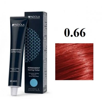 Стійка перманентна крем-фарба Indola 0.66 Червоний мікстон 60 мл