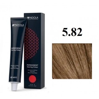 Стійка перманентна крем-фарба indola 5.82 Світло-коричневий шоколадний перламутровий 60 мл