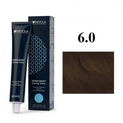 Стійка перманентна крем-фарба indola 6.0 Русявий натуральний 60 мл
