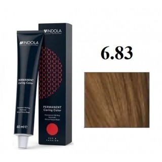 Стійка перманентна крем-фарба indola 6.83 Темний блондин шоколадно золотистий 60 мл