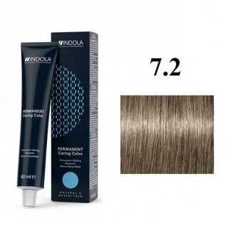 Стійка перманентна крем-фарба indola 7.2 Середній блонд перламутровий 60 мл