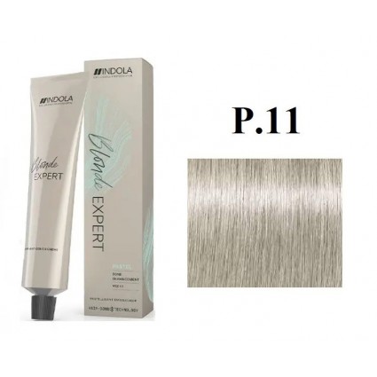 Стійка перманентна крем-фарба Indola Р.11 Пастельний інтенсивний попелястий 60 мл