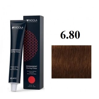 Стійка перманентна крем-фарба indola 6.80 (6.8+) Русявий шоколадний натуральний 60 мл