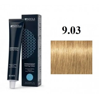 Стійка перманентна крем-фарба indola 9.03 Світлий блонд натуральний золотистий 60 мл