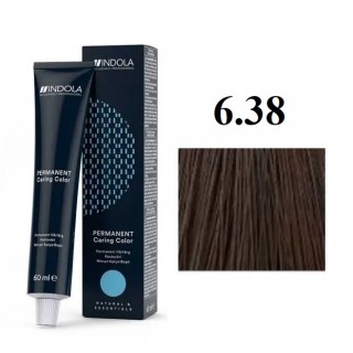 Стійка перманентна крем-фарба indola 6.38 Русявий злотистий шоколадний 60 мл