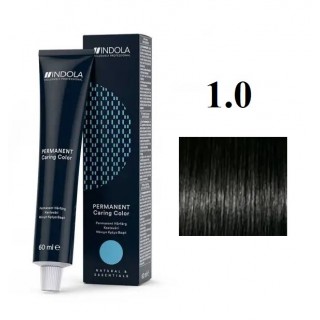 Стійка перманентна крем-фарба Indola 1.0 Indola Чорний 60 мл