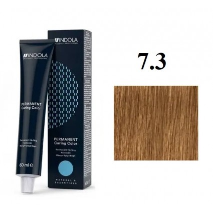 Стійка перманентна крем-фарба indola 7.3 Середній золотистий блонд 60 мл