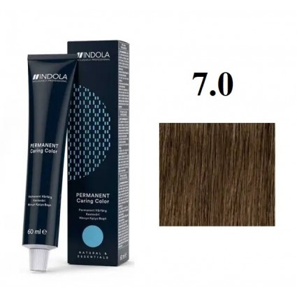 Стійка перманентна крем-фарба indola 7.0 Середній натуральний блонд 60 мл