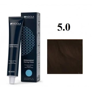 Стійка перманентна крем-фарба indola 5.0 Світло-коричневий натуральний 60 мл